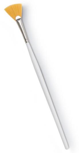 Brocha Facial Abanico Sintética